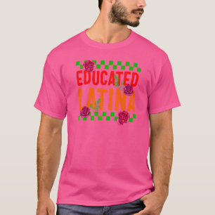Camiseta Mexicana Cottagecore Educada Latina Rosa Floral W