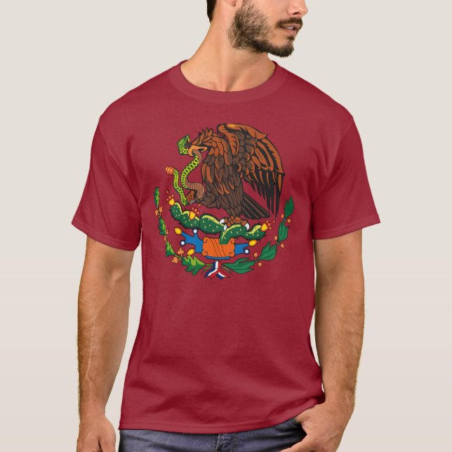 Camiseta mexicana del escudo de armas (Anverso)