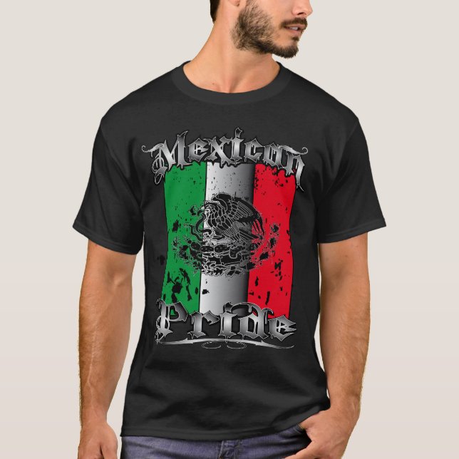 Camiseta mexicana del tatuaje del orgullo mexicano (Anverso)