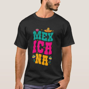 CAMISETA MEXICANA DIVERSIÓN MARACAS SOMBRERO ORGULLO MEXICO
