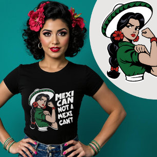 Camiseta Mexicana No Una Mexicana’t Mexicana Mes Patrio Méx