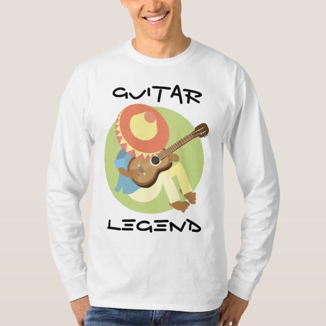 Camiseta Mexicano Con Guitarra Y Sombrero (Anverso)