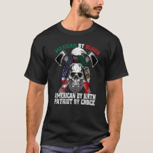 Camiseta Mexicano De Blood American Por Nacer Patriot De Ch