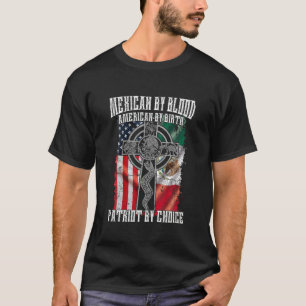 Camiseta Mexicano De Blood American Por Nacer Patriot De Ch