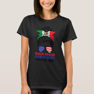 Camiseta Mexicano De Blood American Por Nacer Patriot De Ch