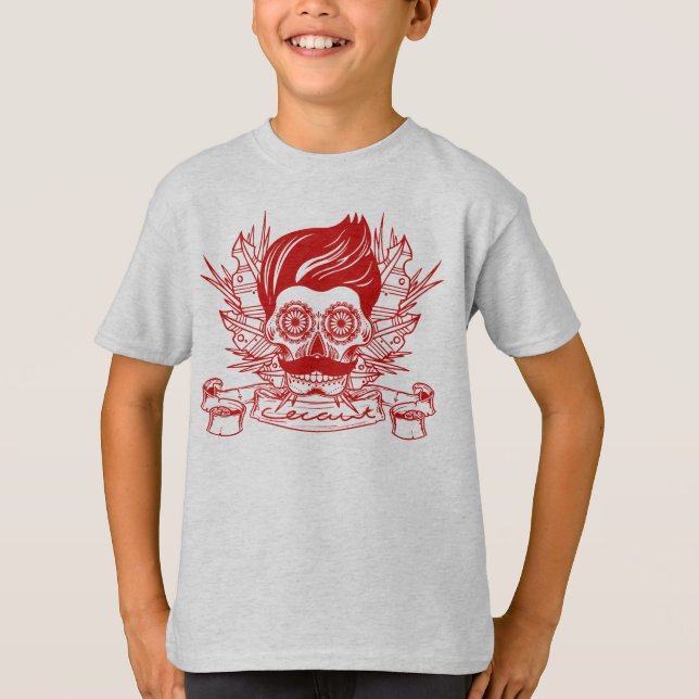 Camiseta Mexicano de los niños (rojo) (Anverso)