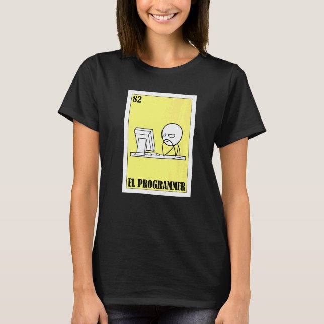 Camiseta Mexicano para Desarrolladores  El Programador (Anverso)