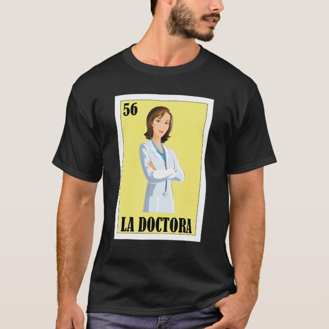 Camiseta Mexicano para el personal de salud La Doctora (Anverso)