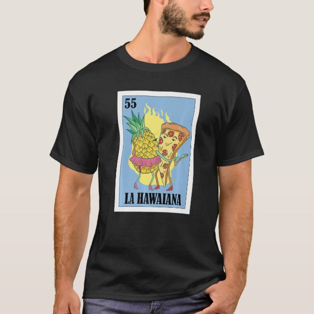 Camiseta Mexicano para la pizza La Hawaiana (Anverso)
