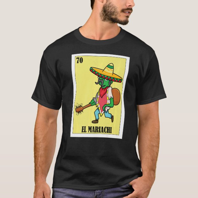 Camiseta Mexicano para latinos El Mariachi (Anverso)
