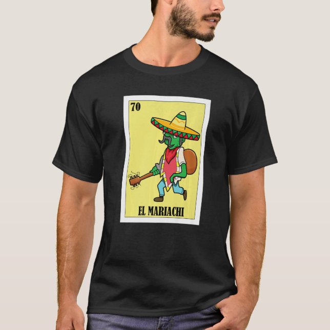 Camiseta Mexicano para latinos El Mariachi (Anverso)
