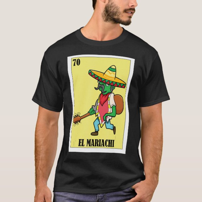 Camiseta Mexicano para latinos El Mariachi (Anverso)