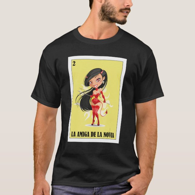 Camiseta Mexicano para los Bodas La Amiga De La Novia (Anverso)
