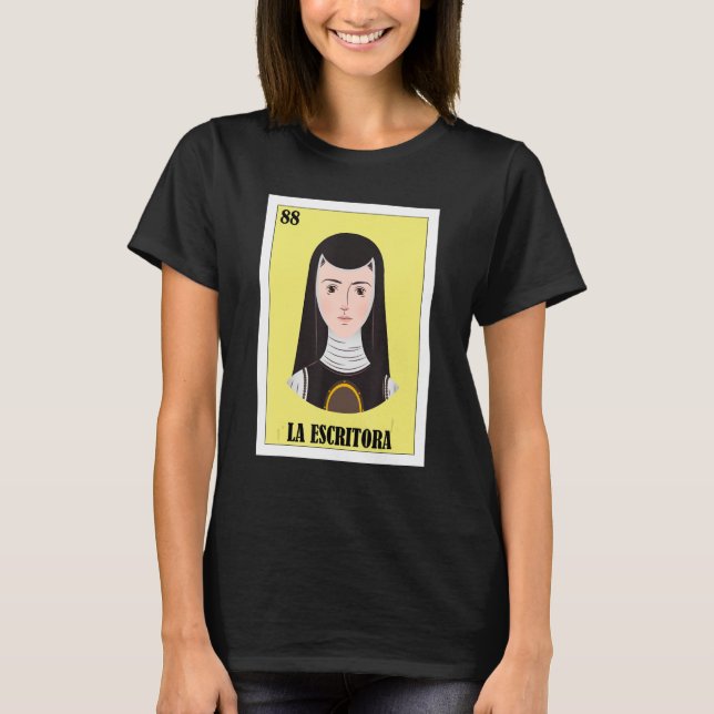 Camiseta Mexicano para los escritores La Escritora (Anverso)