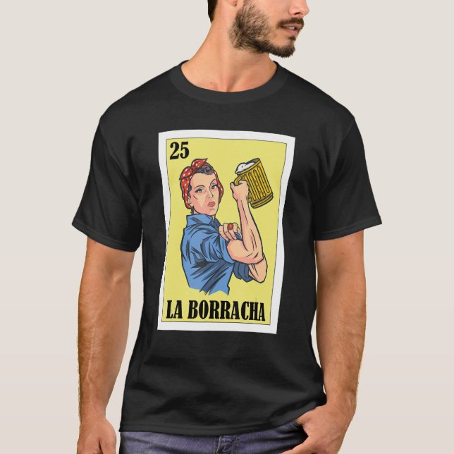 Camiseta Mexicano para los Fiestas La Borracha (Anverso)