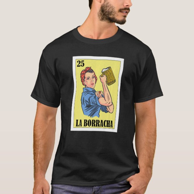 Camiseta Mexicano para los Fiestas La Borracha (Anverso)