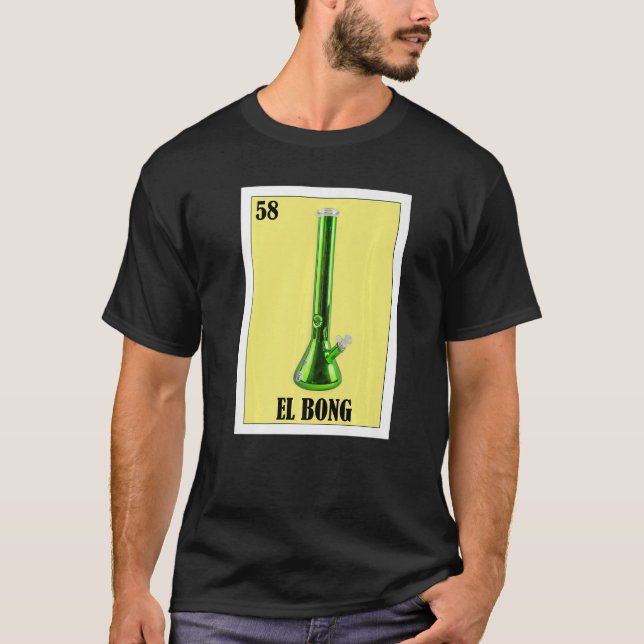 Camiseta Mexicano para los fumadores El Bong (Anverso)