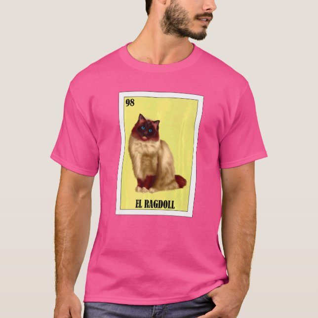 Camiseta Mexicano para los propietarios de gatos El Ragdoll (Anverso)