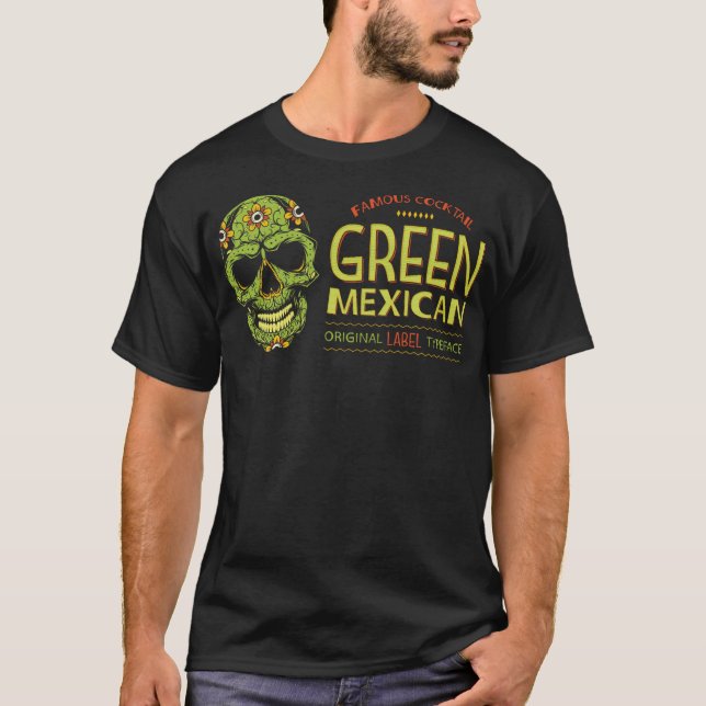 Camiseta mexicano verde1 (Anverso)