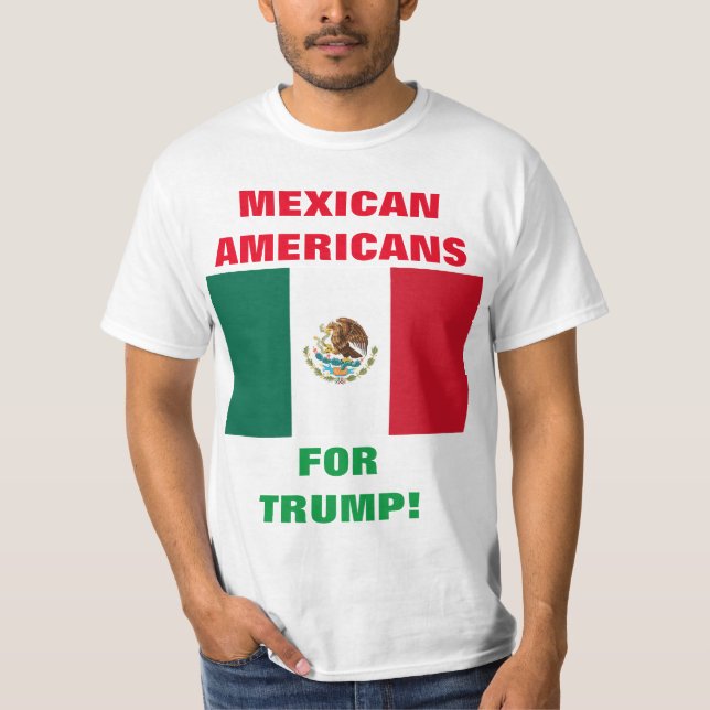 CAMISETA ¡MEXICANOS ESTADOUNIDENSES POR TRUMP! (Anverso)