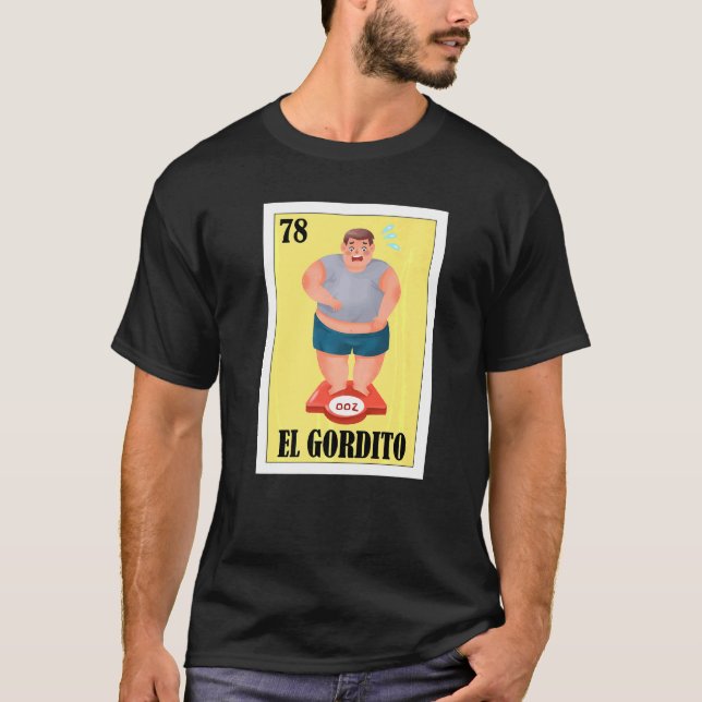 Camiseta Mexicanos Para Gente De Grasa El Gordito (Anverso)
