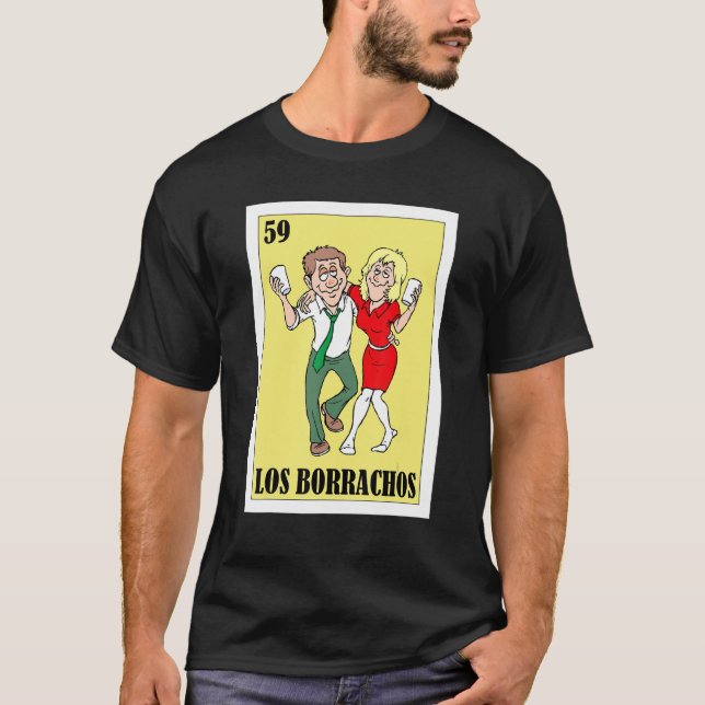 Camiseta Mexicanos para Parejas Los Borrachos (Anverso)