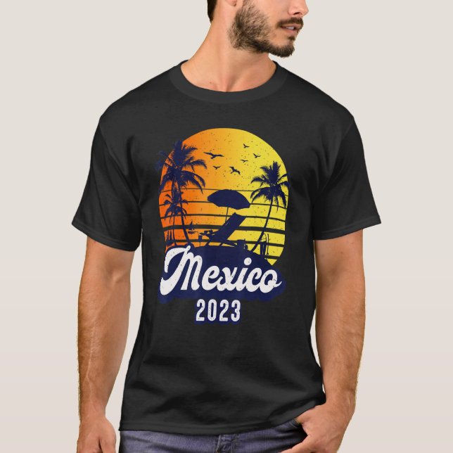 Camiseta Mexico 2023 Sunset Beach Retro (Anverso)