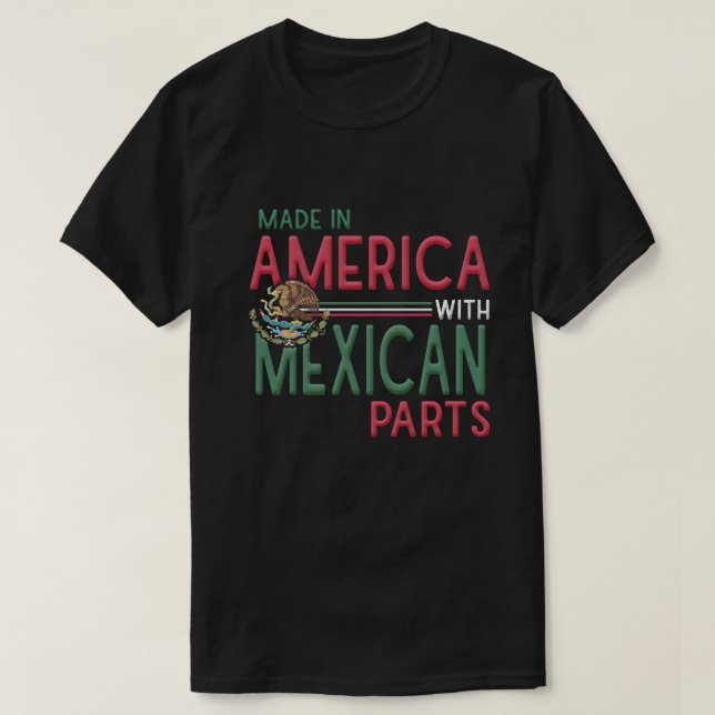 Camiseta México Águila Mexicana Orgullo Camisa, Orgulloso M (Diseño del anverso)