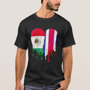 Camiseta México Bandera de Costa Rica Ciudadano del Corazón