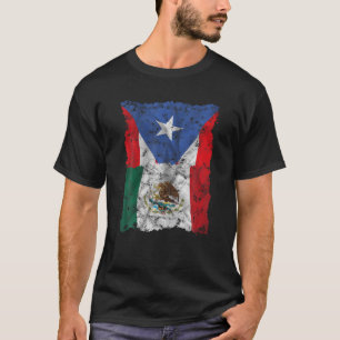 Camiseta México Bandera de Puerto Rico Puertorriqueños Mexi