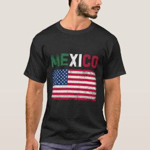 Camiseta México Bandera Estadounidense Patriota Bandera Mex