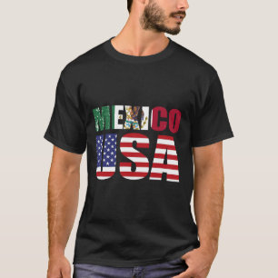 Camiseta México Bandera Estadounidense Patriota Bandera Mex