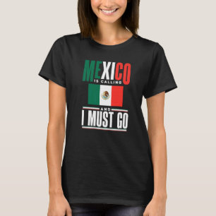 Camiseta México Bandera Mexicana México Llama Y Yo
