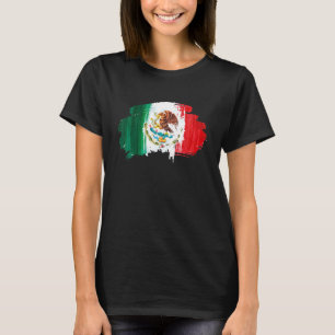 Camiseta México Bandera Mexicana Orgullo Águila Verde Rojo 