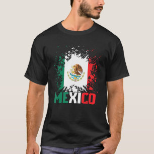 Camiseta México Bandera Mexicana Orgullo Águila Verde Rojo 