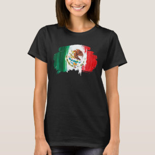 Camiseta México Bandera Mexicana Orgullo Águila Verde Rojo 