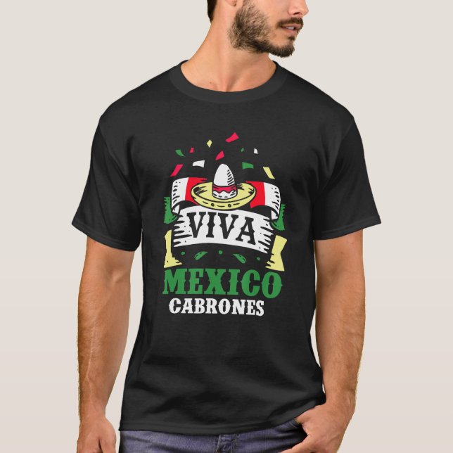 Camiseta México Cabrones Orgulloso País Mexicano De Atracti (Anverso)