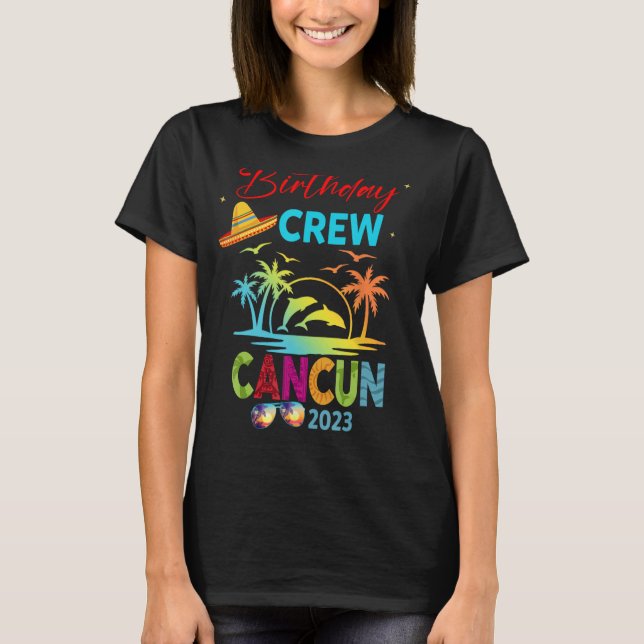 Camiseta México Cancun Cumpleaños Vacation 2023 Matc (Anverso)