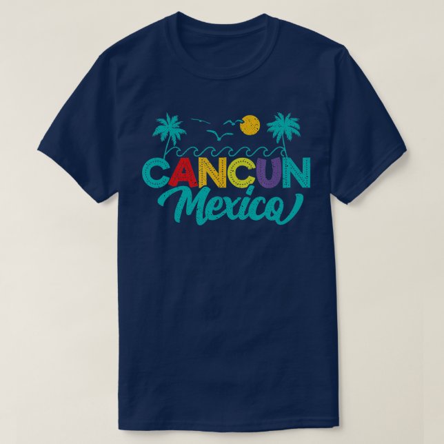 Camiseta México Cancún México Viaje mucho más vacaciones de (Diseño del anverso)