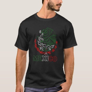 Camiseta México Con México De Bandera Verde Rojo Y Blanco