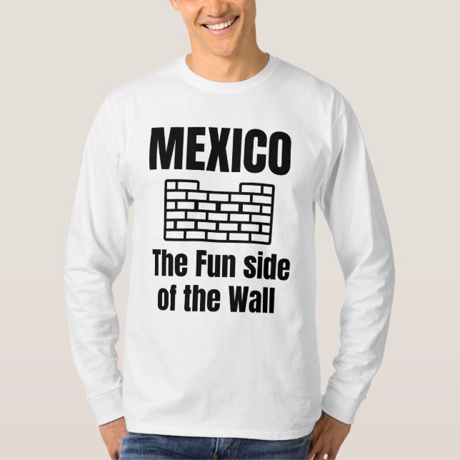 Camiseta México el lado divertido de la pared (Anverso)