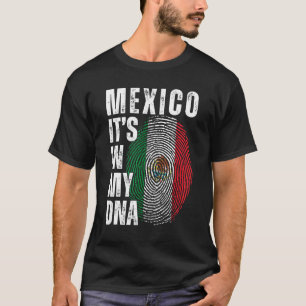 Camiseta México en mi ADN Coinciden hombres mexicanos mujer