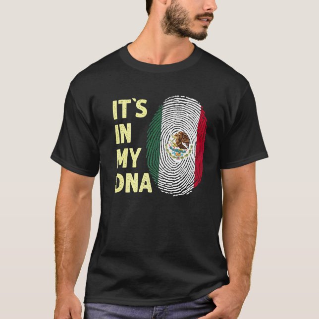 Camiseta México En Mi Adn Equipo De Bandera Mexicana México (Anverso)