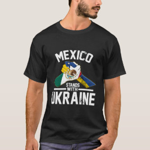 Camiseta México está con la bandera ucraniana