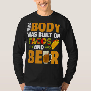 Camiseta México Este Cuerpo Fue Construido En Tacos Y Cine 