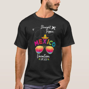 Camiseta México Familia Vacaciones Cancún 2022 Straight Tri