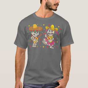 Camiseta México Fiesta Sombrero Guitarra Meica Cinco De May
