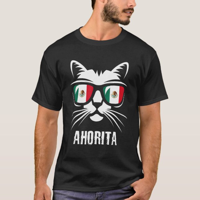 Camiseta Mexico Flag   Cat Mexican Saying (Anverso)