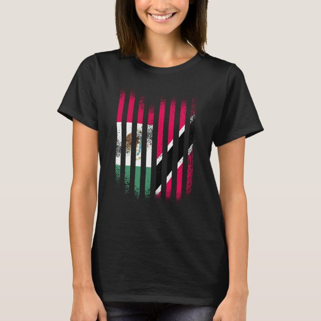 Camiseta Mexico Flag Trinidad&Tobago Grown Country Flags St (Anverso)