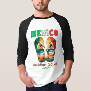 Camiseta México Flip Flop Vacation Tropical Getaway Design
